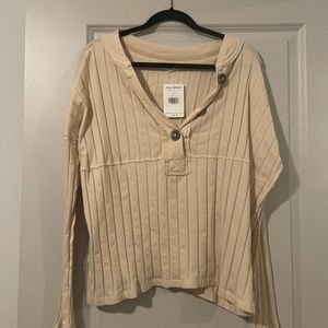 Tan Free People Long Sleeve